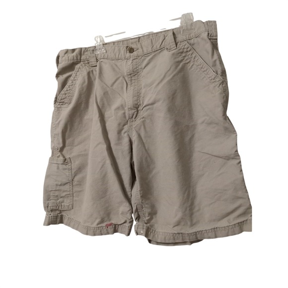 Carhartt Other - Carhartt Mens Tan Khaki Canvas Carpenter Work Shorts Size 40 Utility Pocket